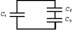 <strong>Capacitor C<sub>1</sub> is connected alone to a battery and charged until the magnitude of the charge on each plate is 4.0 x 10<sup>-8</sup>C. Then it is removed from the vattery and connected to two other capacitors C<sub>2 </sub>and C<sub>3</sub>, as shown.The charge ont he positive placte of C<sub>1</sub> is then 1.0x 10<sup>-8</sup>C.The charges on the positive plates of C<sub>2</sub> and C<sub>3 </sub>are: </strong> A) q<sub>2</sub> = 3.0 x10<sup>-</sup>-8 </sup>C and q<sub>3</sub> = 3.0 x 10<sup>-18</sup>C B) q<sub>2</sub> = 2.0 x10<sup>-8</sup> Cand q<sub>3</sub> = 2.0 x10<sup>-8</sup>C C) q<sub>2</sub> = 5.0 x 10<sup>-8</sup> Cand q<sub>3</sub> = 1.0x 10<sup>-8</sup>C D) q<sub>2</sub> = 3.0 x10<sup>-8</sup>C and q<sub>3</sub> = 1.0x10<sup>-8</sup>C E) q<sub>2</sub> = 1.0 x10<sup>-8</sup>Cand q<sub>3</sub> = 3.0 x10<sup>-8</sup>C