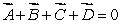 <strong>Four vectors all have the same magnitude. The angle \degree between adjacent vectors is 45 \degree as shown. The correct vector equation is: </strong> A) B) C) D) E)