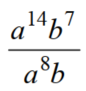 Use the quotient rule to simplify. - 