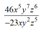Use the quotient rule to simplify. - 