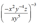 Simplify. Write answers using positive exponents only. - 