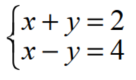 Solve each system by graphing. - 