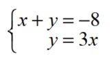 Use the substitution method to solve each system of equations. - 