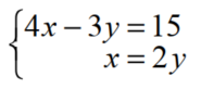 Use the substitution method to solve each system of equations. - 