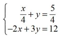 Use the substitution method to solve each system of equations. - 