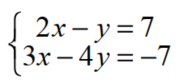 Use the elimination method to solve each system of equations - 