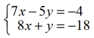 Use the elimination method to solve each system of equations - 