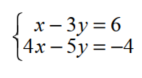 Use matrices to solve each system of linear equations. - 