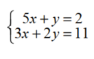 Use matrices to solve each system of linear equations. - 