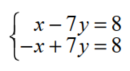 Use matrices to solve each system of linear equations. - 