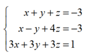 Use matrices to solve each system of linear equations. - 