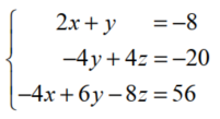 Use matrices to solve each system of linear equations. - 