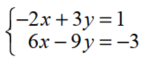 Use matrices to solve each system. - 