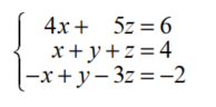 Use matrices to solve each system. - 