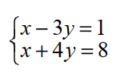 Solve each system of equations by graphing. - 