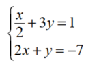 Solve each system of equations by the substitution method. - 