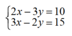 Solve each system of equations graphically. - 