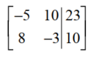 Write an equivalent system of equations that corresponds to given matrix. - 