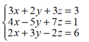 Solve each system using matrices - 