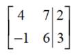 Write an equivalent system of equations that corresponds to given matrix. - 