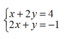 Solve each system of equations graphically. - 