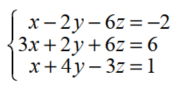 Solve each system using matrices. - 