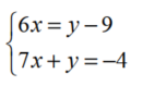Solve each system of equations graphically. - 