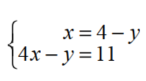 Solve each system of equations graphically. - 