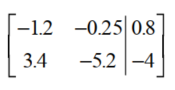 Write an equivalent system of equations that corresponds to given matrix - 