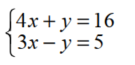 Solve each system using matrices. - 
