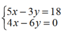 Solve each system using matrices. - 