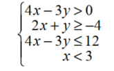 Solve each system using matrices. -Graph the solutions of the system of linear inequalities.   