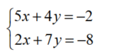 Solve using matrices. - 