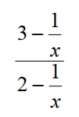 Simplify each complex fraction. - 