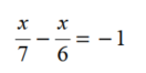 Solve each equation for x - 