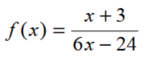 Find the domain of each rational function. - 