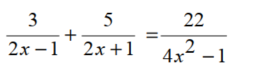 Solve each equation for x. - 