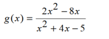Find the domain of each rational function. - 