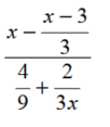 Simplify each complex fraction. - 