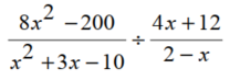 Perform the indicated operation. Write answers in lowest terms. - 