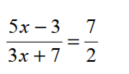 Solve each equation for x. - 
