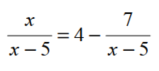 Solve each equation for x. - 