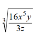 Rationalize each numerator - 