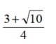 Rationalize each numerator - 