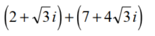 Perform the indicated operation. Write answers in the form a + bi. - 