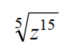 Raise to the power or find the root. Assume that all variables represent positive real numbers. Write with only positive exponents - 