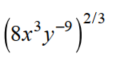 Raise to the power or find the root. Assume that all variables represent positive real numbers. Write with only positive exponents - 