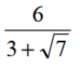 Rationalize the denominator. Assume that all variables represent positive real numbers. - 