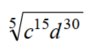 Raise to the power or find the root. Assume that all variables represent positive numbers. Write your answers using only positive exponents - 