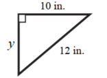 Solve. -Find y.  
